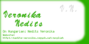 veronika nedits business card